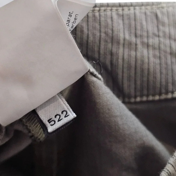 Ischiko Womens Pinstripe Trousers Pants Size 2 US 8/10 High Rise Cotton - Picture 8 of 8